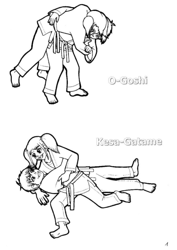 Malseite 1: O-Goshi, Kesa-Gatame