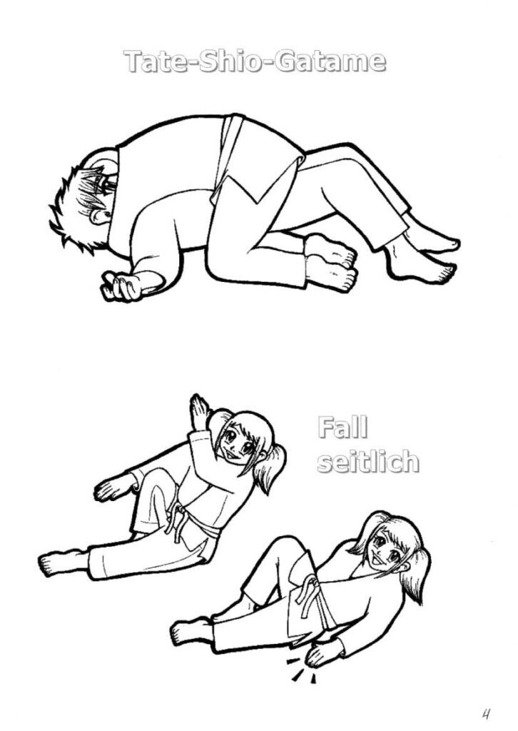 Malseite 4: Tate-Shiho-Gatame, Fall seitlich